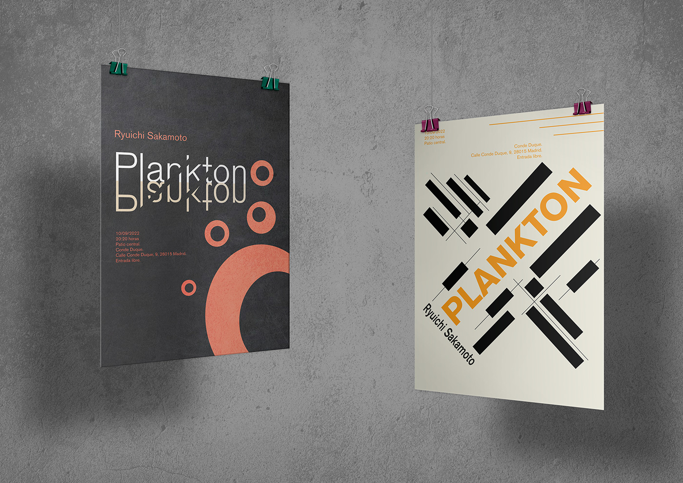 design adobe illustrator poster ryuichi sakamoto musica electronica diseño gráfico brand identity