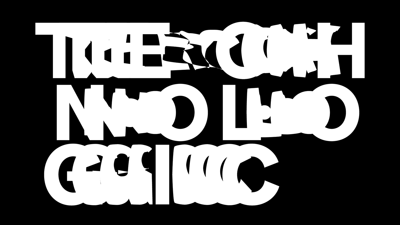 typography   type design Experimental Typography lettering letters black and white music graphic design 