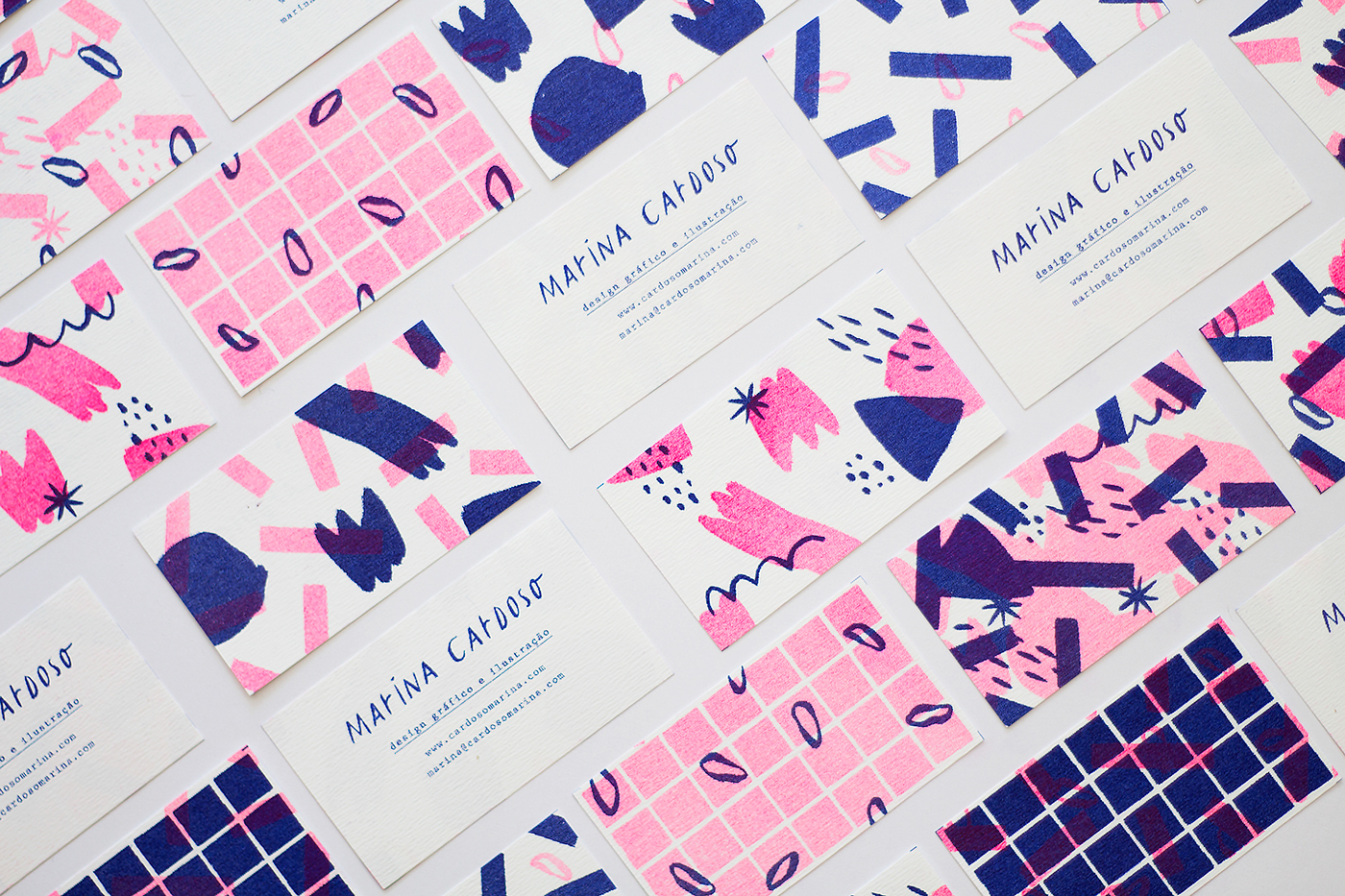 Riso risograph business card Business Cards cards ILLUSTRATION  pattern personal