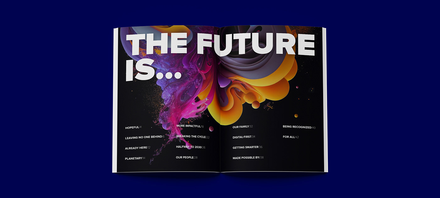 annual report Brand Design brochure Layout shangning wang undp United Nations