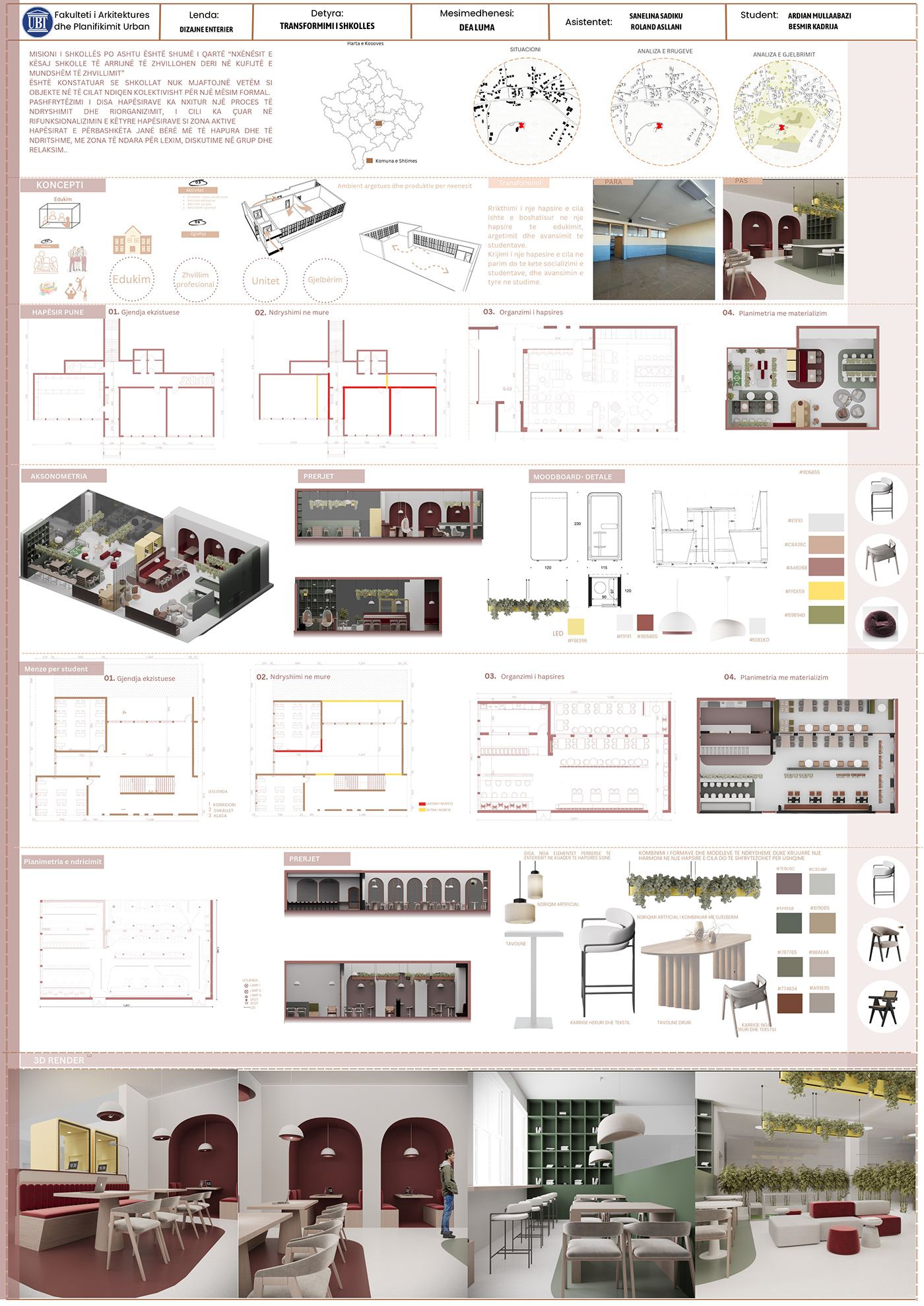 architecture interior design  University school working space Work  Render archviz CGI
