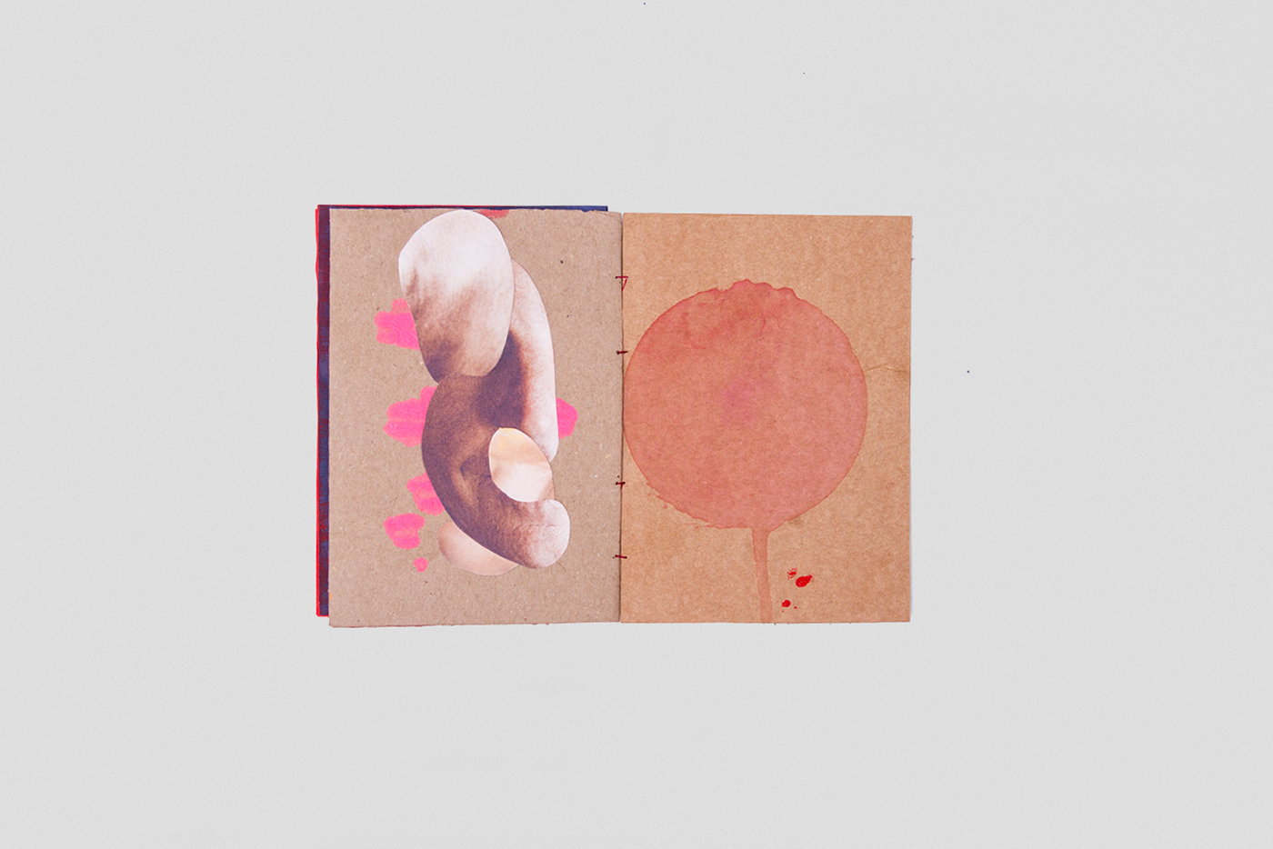 onebookaweek karton wastepaper recycling poems colours red handmade ILLUSTRATION  book