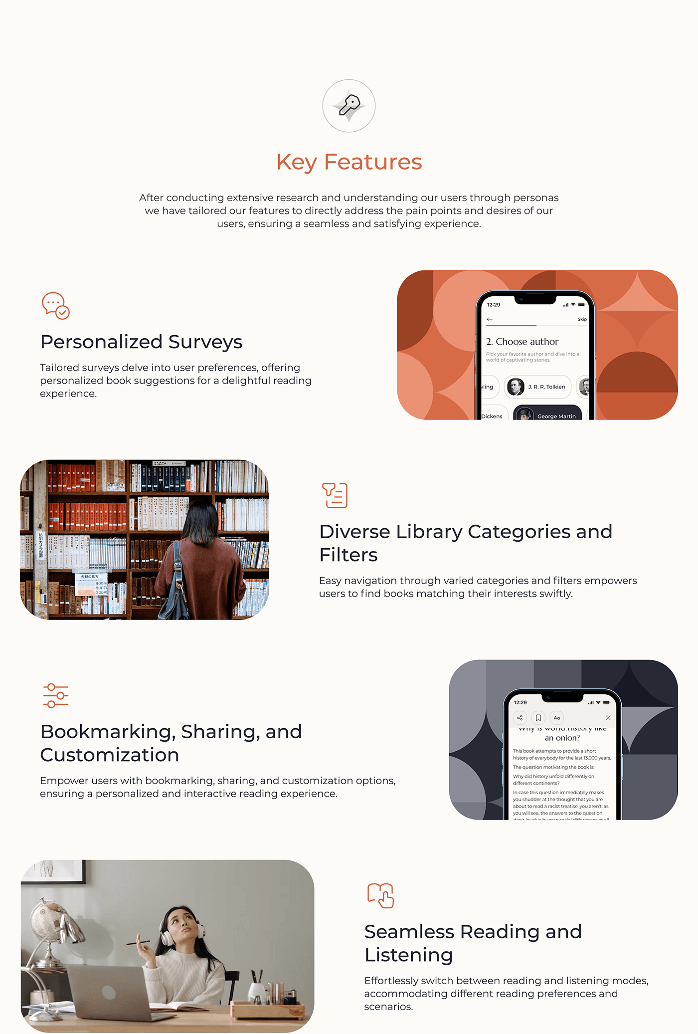 book Reading app app design UI/UX flat minimal Logotype Brand Design user interface