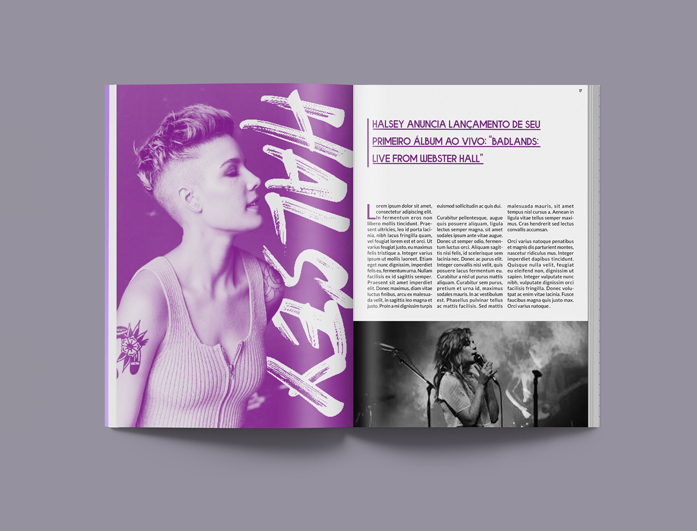 editorial design  magazine Music magazine revista