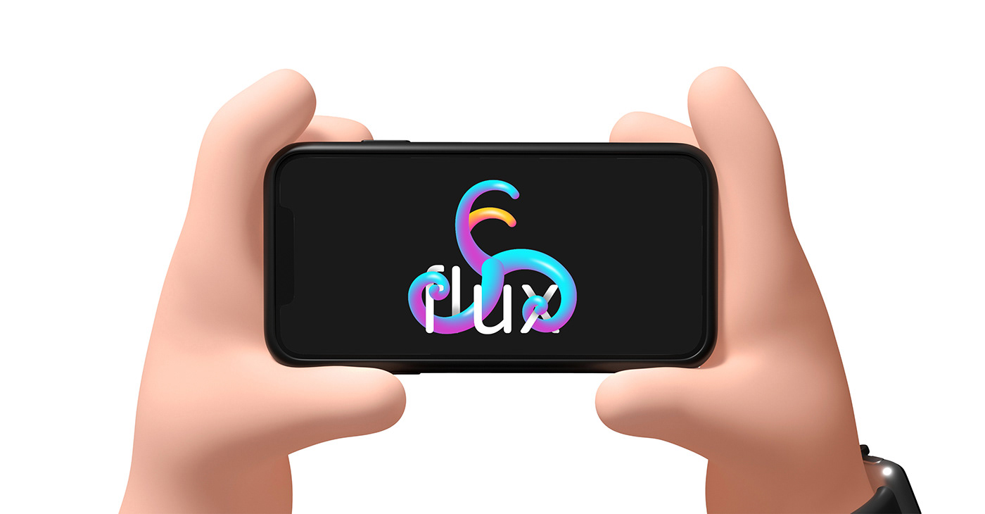 Mockup for the logo inside phone