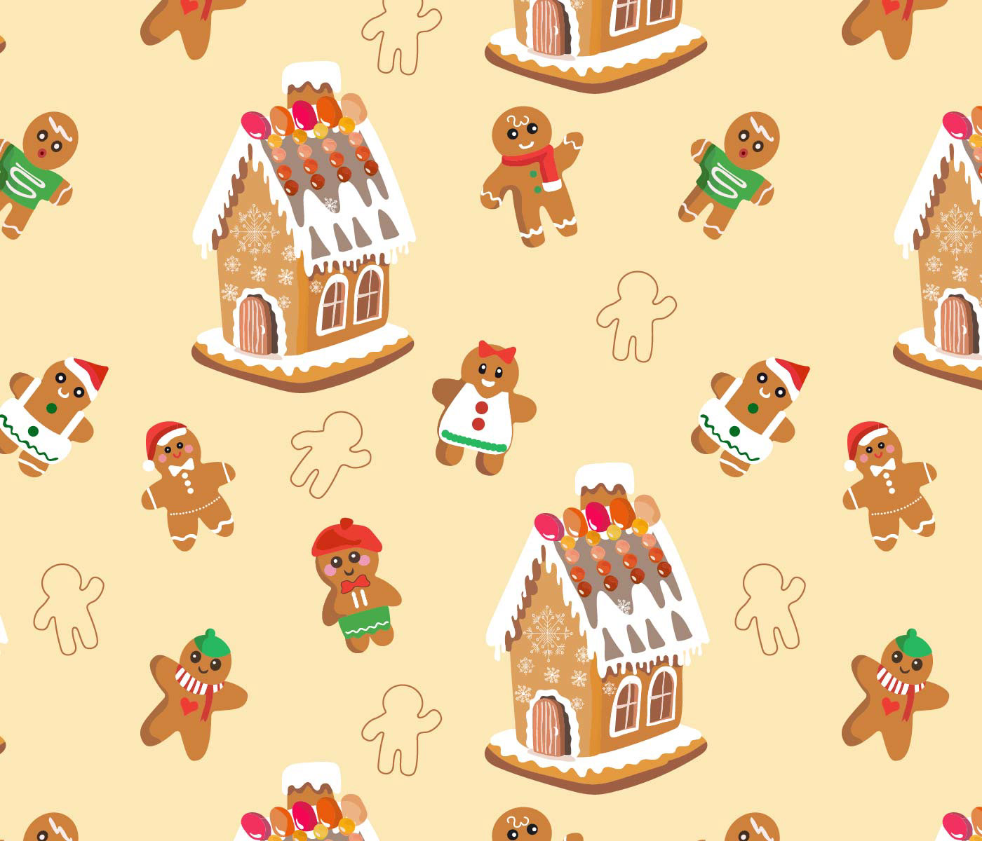 Christmas new year winter Candy sweet Gingerbread Food  ice