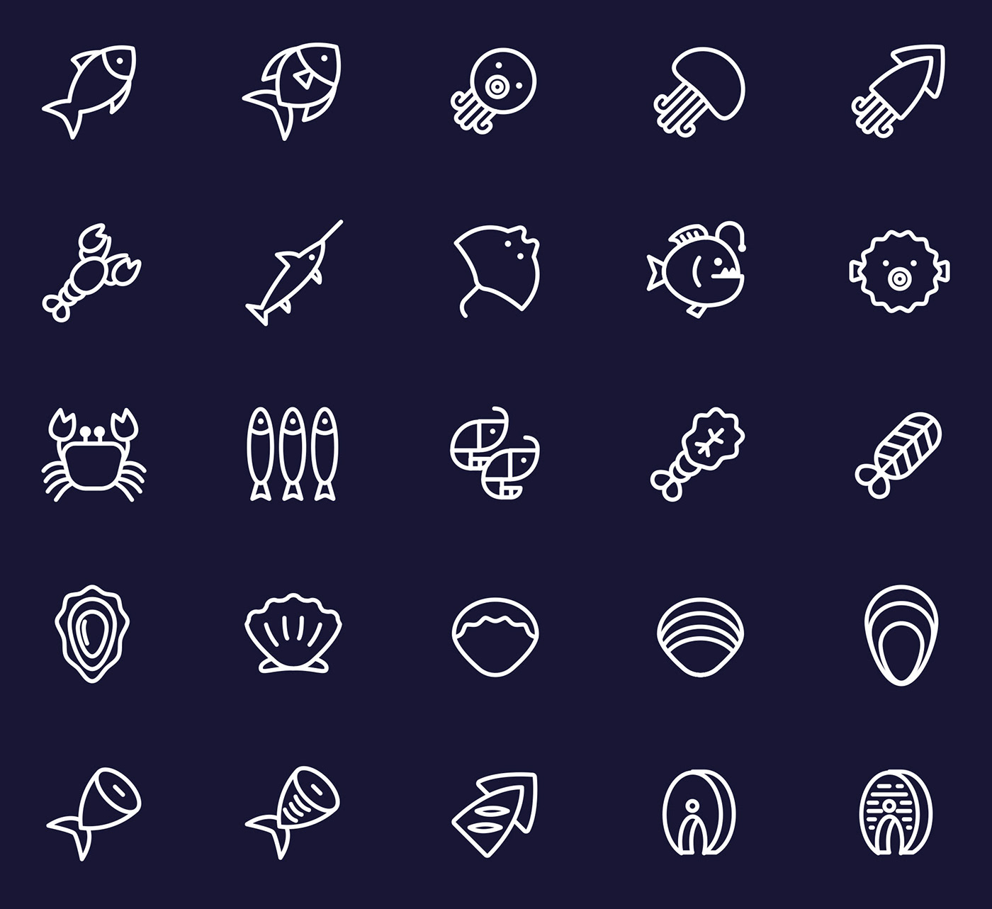 freebie icon design  icons download icons pack icons set seafood Seafood Icon seafood vector vector design vector icon
