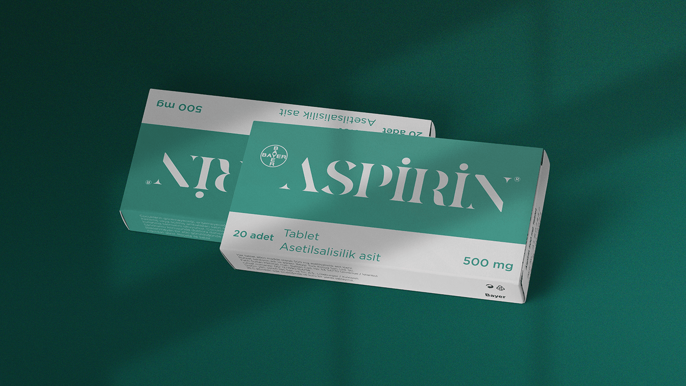 medicine Aspirin Packaging packaging design Bayer