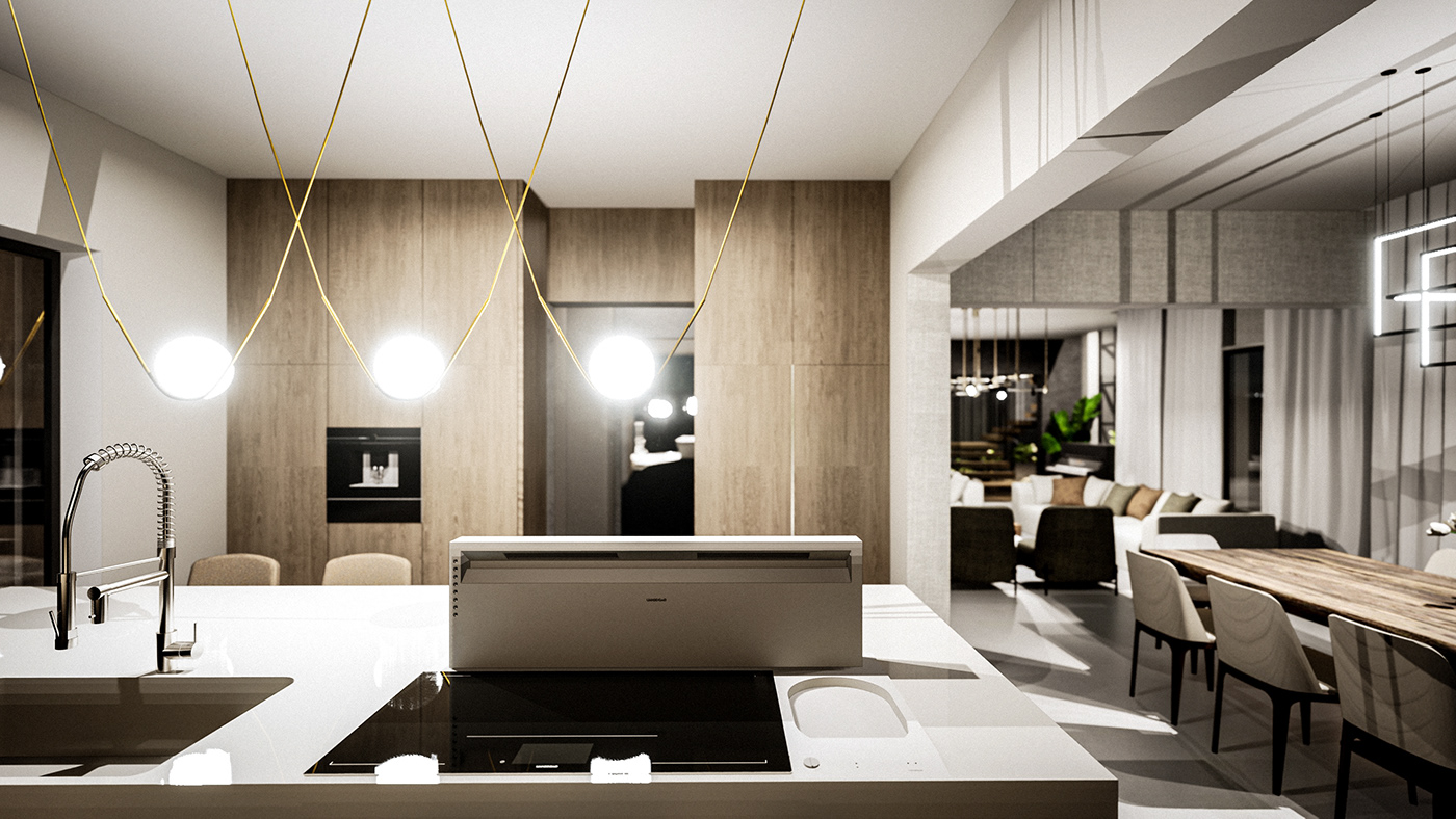3D architecture archviz interior design  modern Render visualization