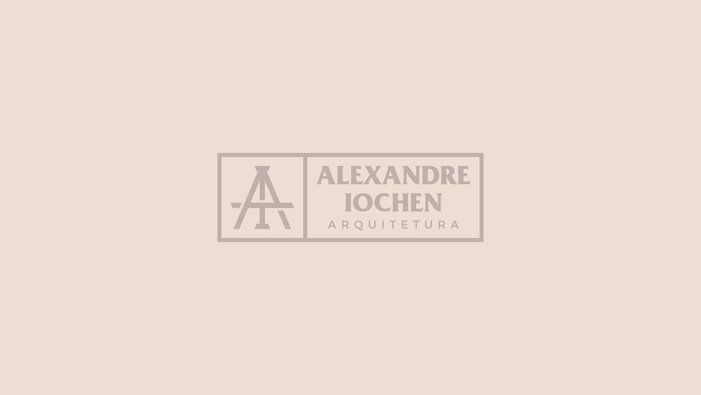 Alexandre architecture ARQUITETURA brand bridge construction design logo visual identity