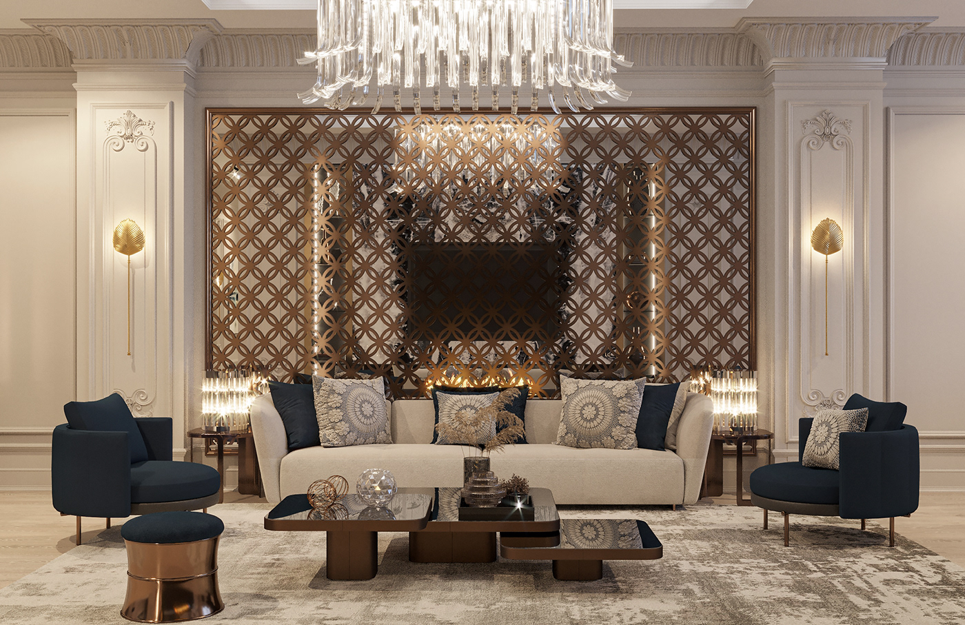 apartment classik Interior luxury Minotti modern