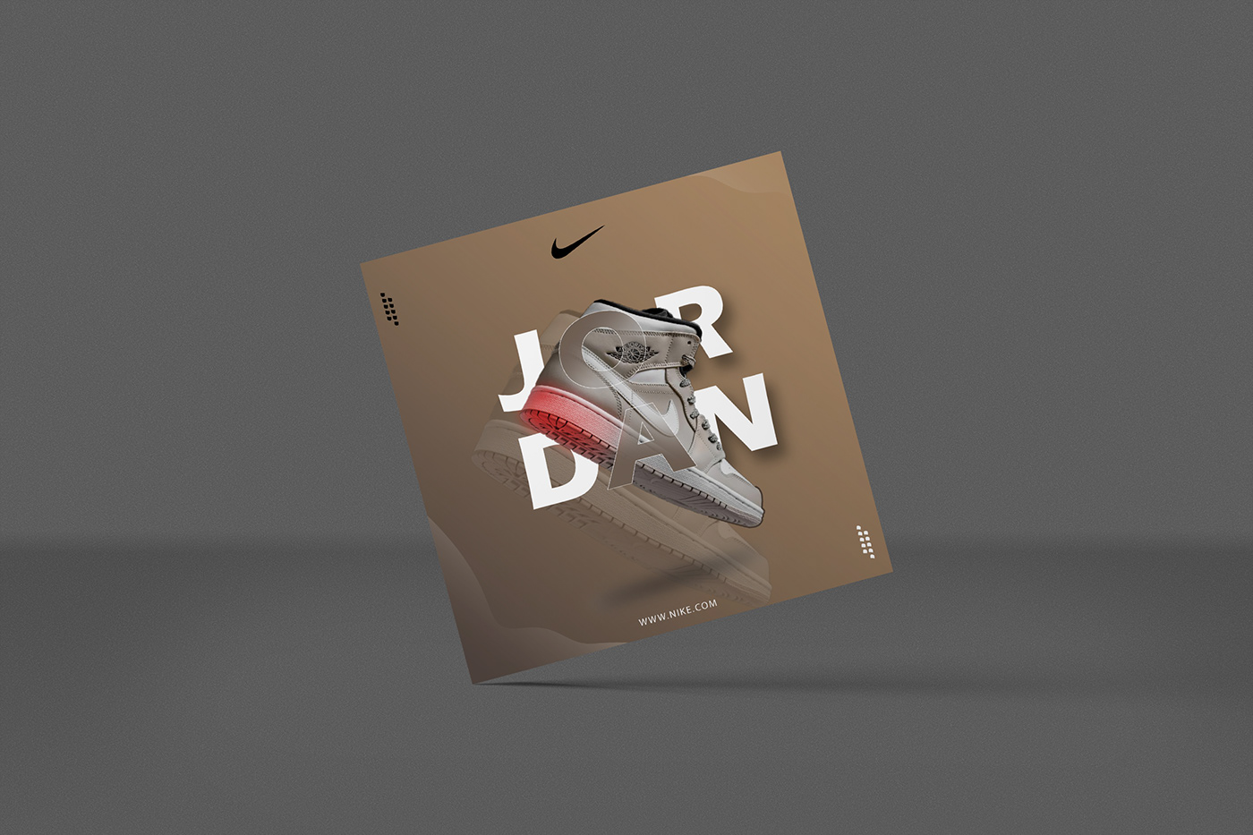 ILLUSTRATION  photoshop shoes jordan Mockup Brand Design Graphic Designer Social media post ads poster
