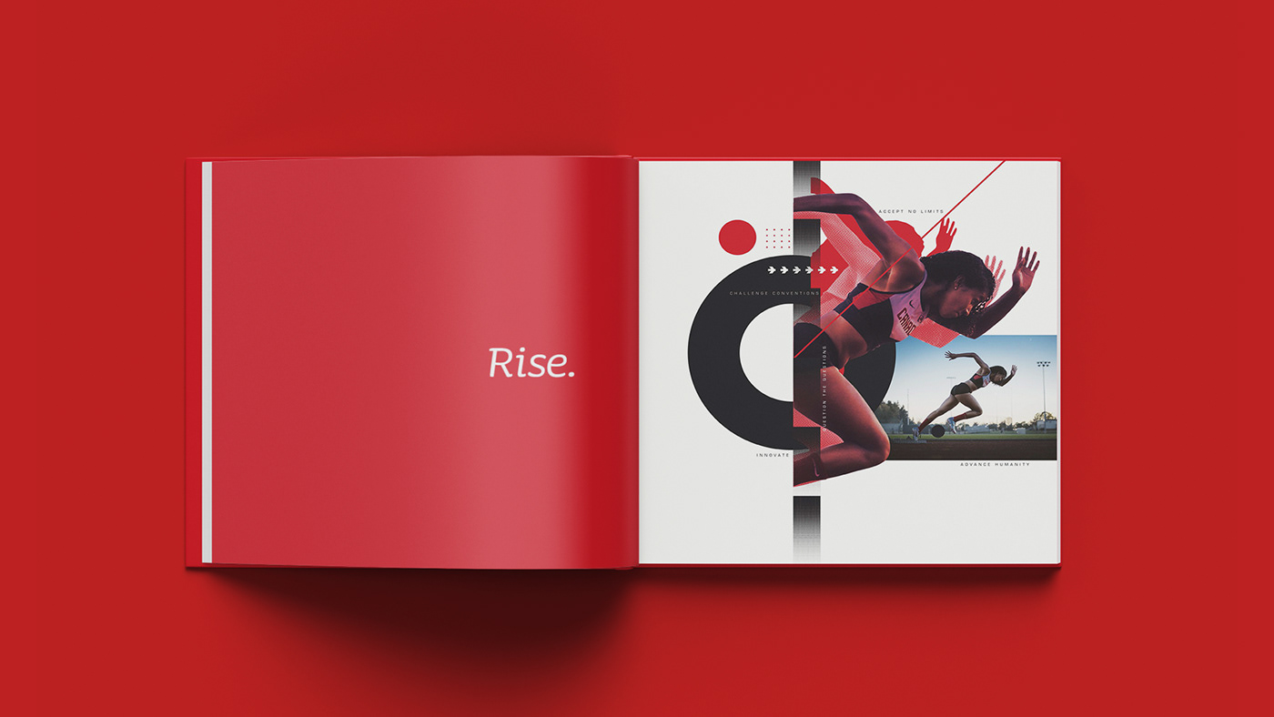 brochure design collage design Corporate Brochure publication design typography  