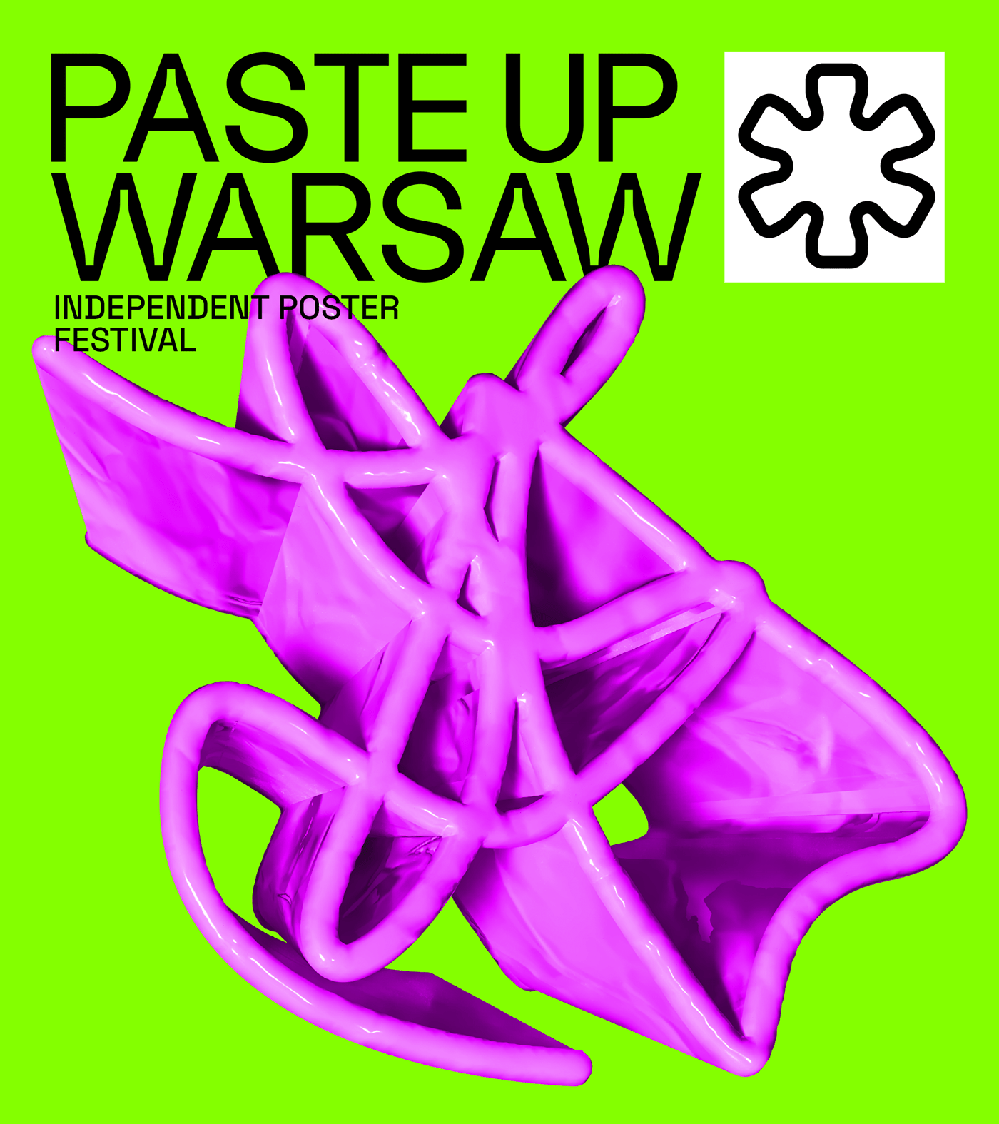 poster Exhibition  Street gallery warsaw art print identity graphic design  Pasteup
