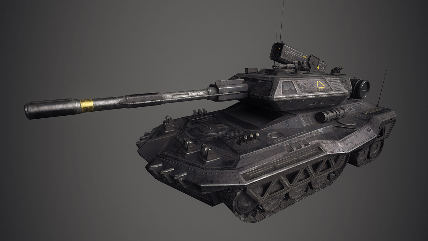 Tank Vehicle Military concept design War modern 3D