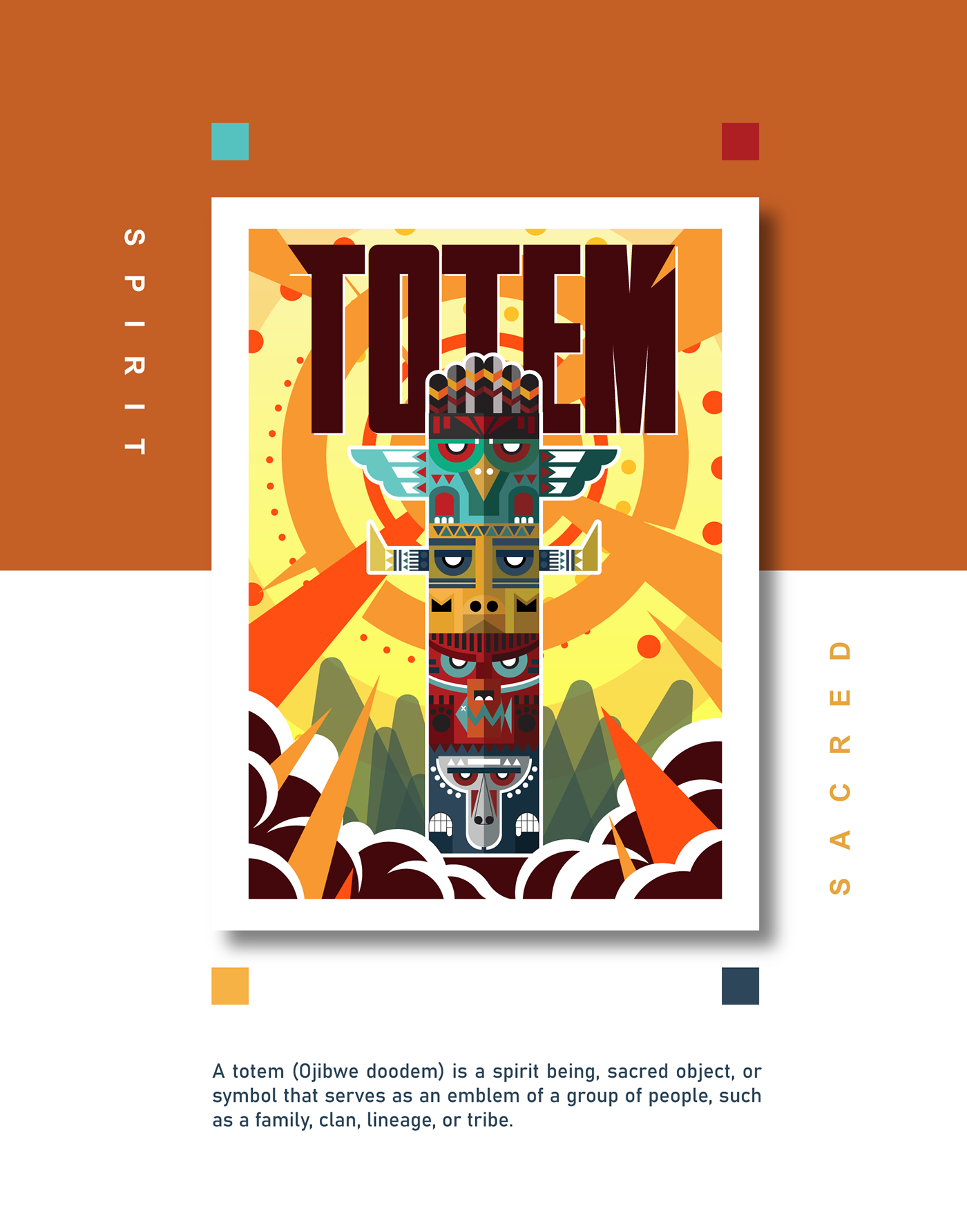 Totem ILLUSTRATION  animal vector