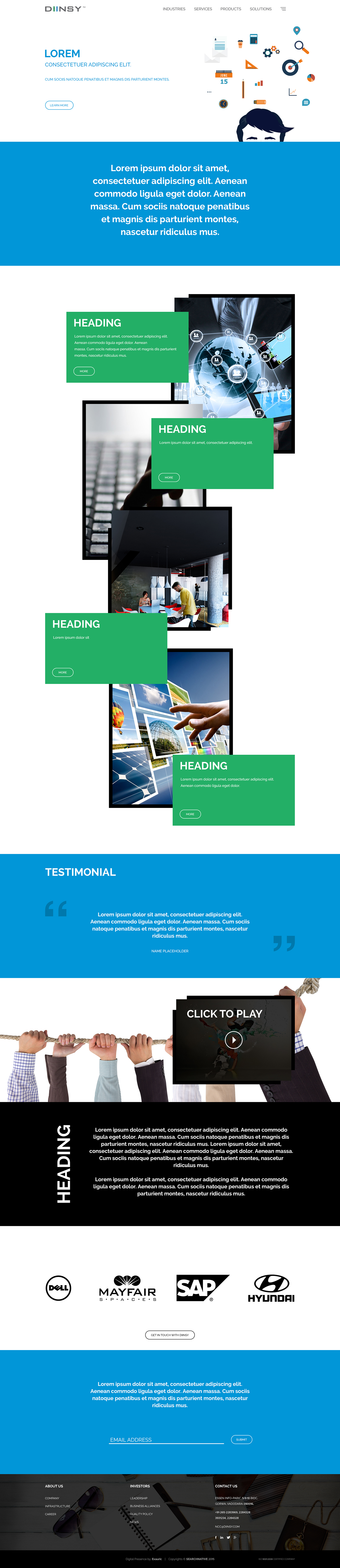 Industries services products free Modern Design web development  Free style flat Overlay psd