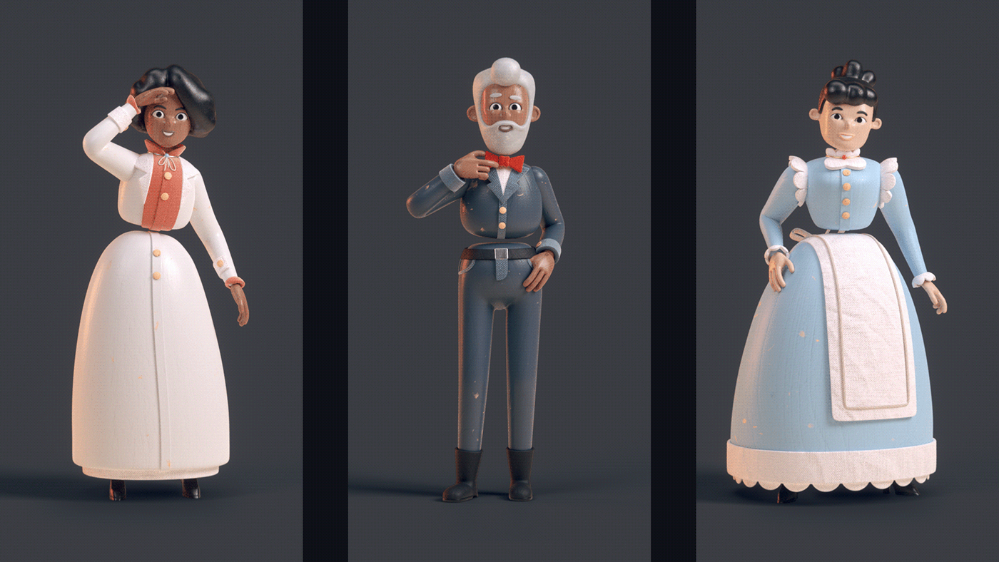 3D 3d animation animation  blender Character Character design  cinema 4d history Miniature pharmacy