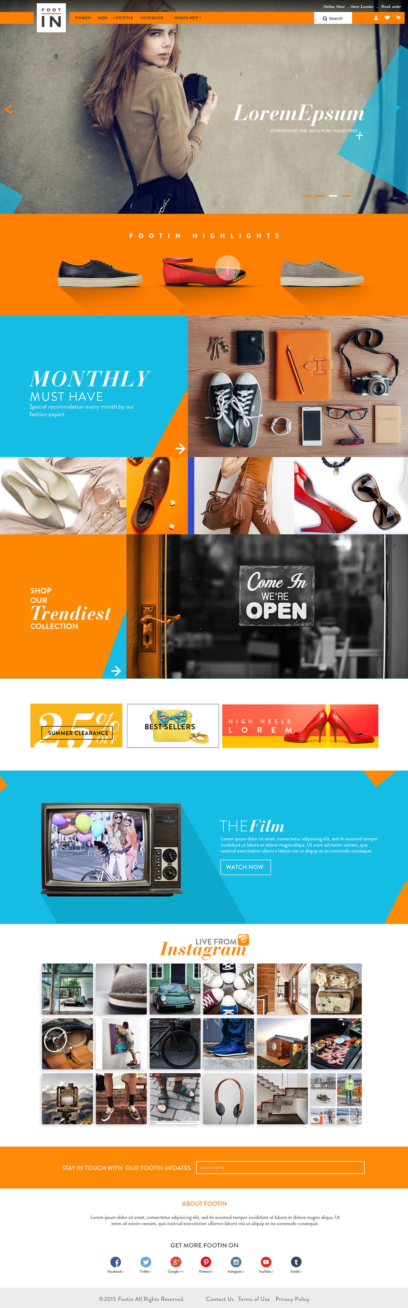 shoe Website Design fashion and style pitch art webdesignserved