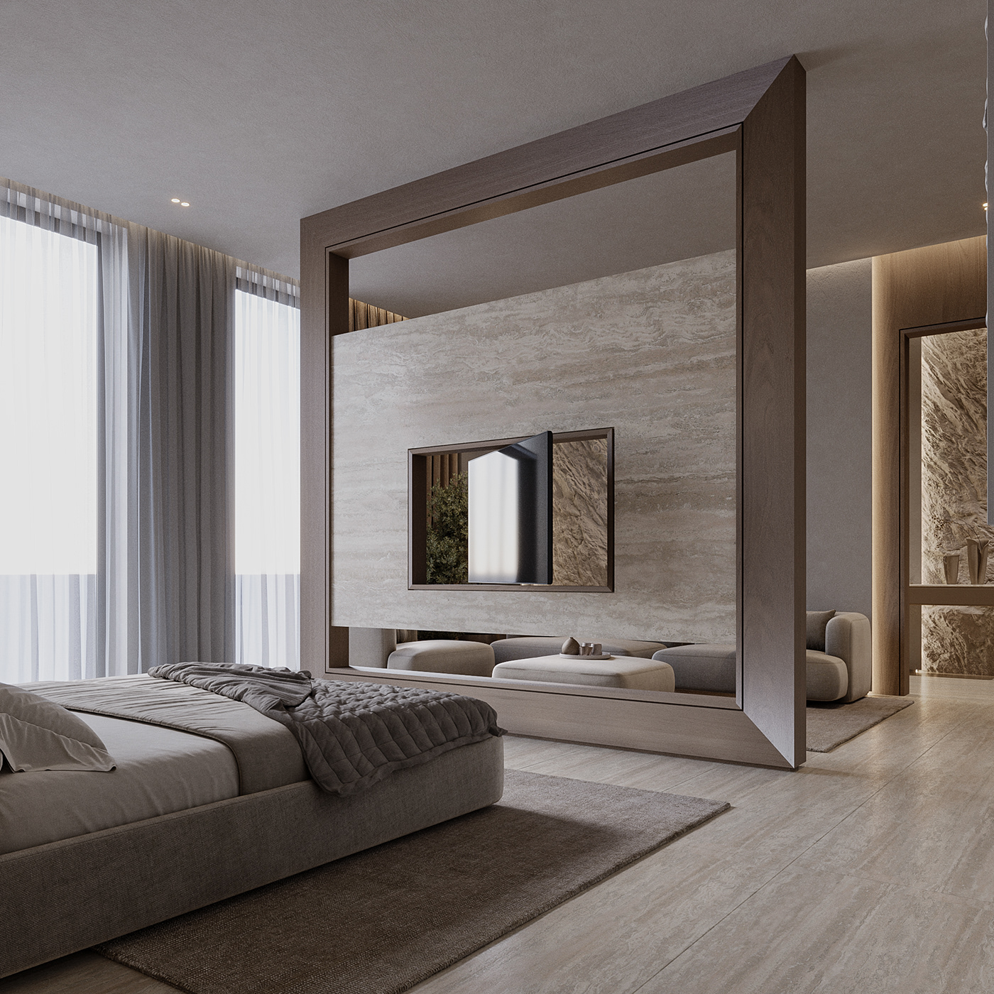 master bedroom bedroom design bedroom decoration decor modern interior design  luxury modern classic CGI