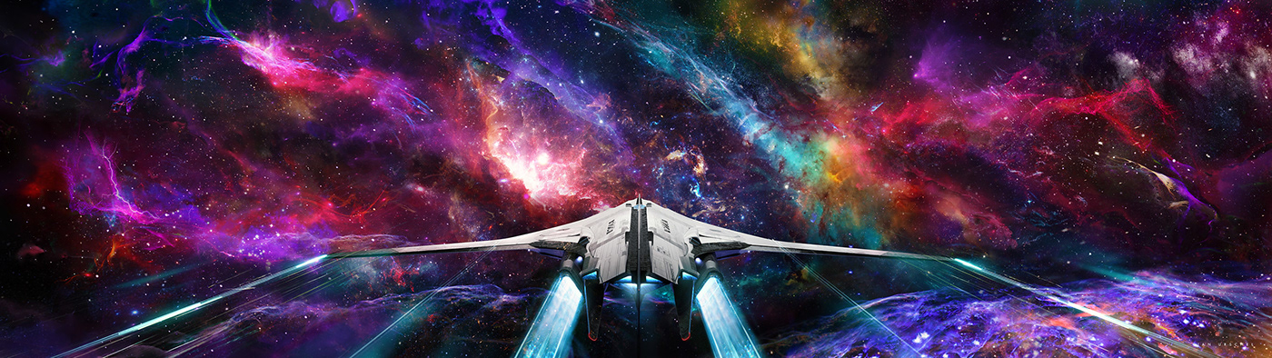 Samsung blender ILLUSTRATION  Space  Scifi 3D concept design Digital Art  spaceship janurschel