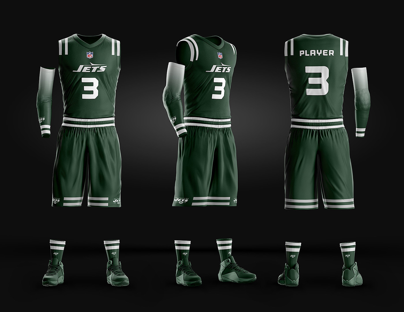 green basketball jersey template