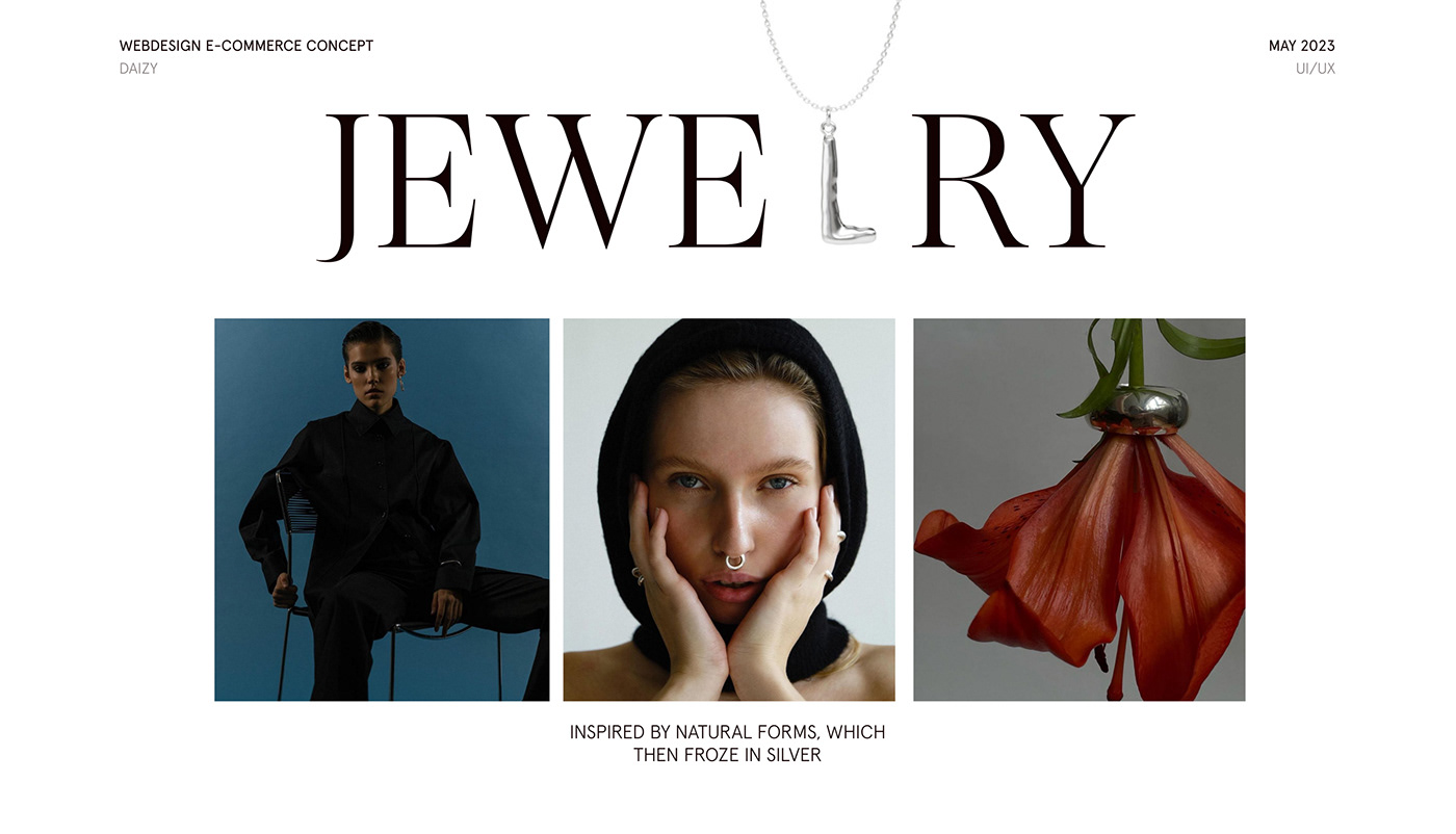 e-commerce Ecommerse Fashion  Jewellery jewelry shop store UI/UX Web Design  Website