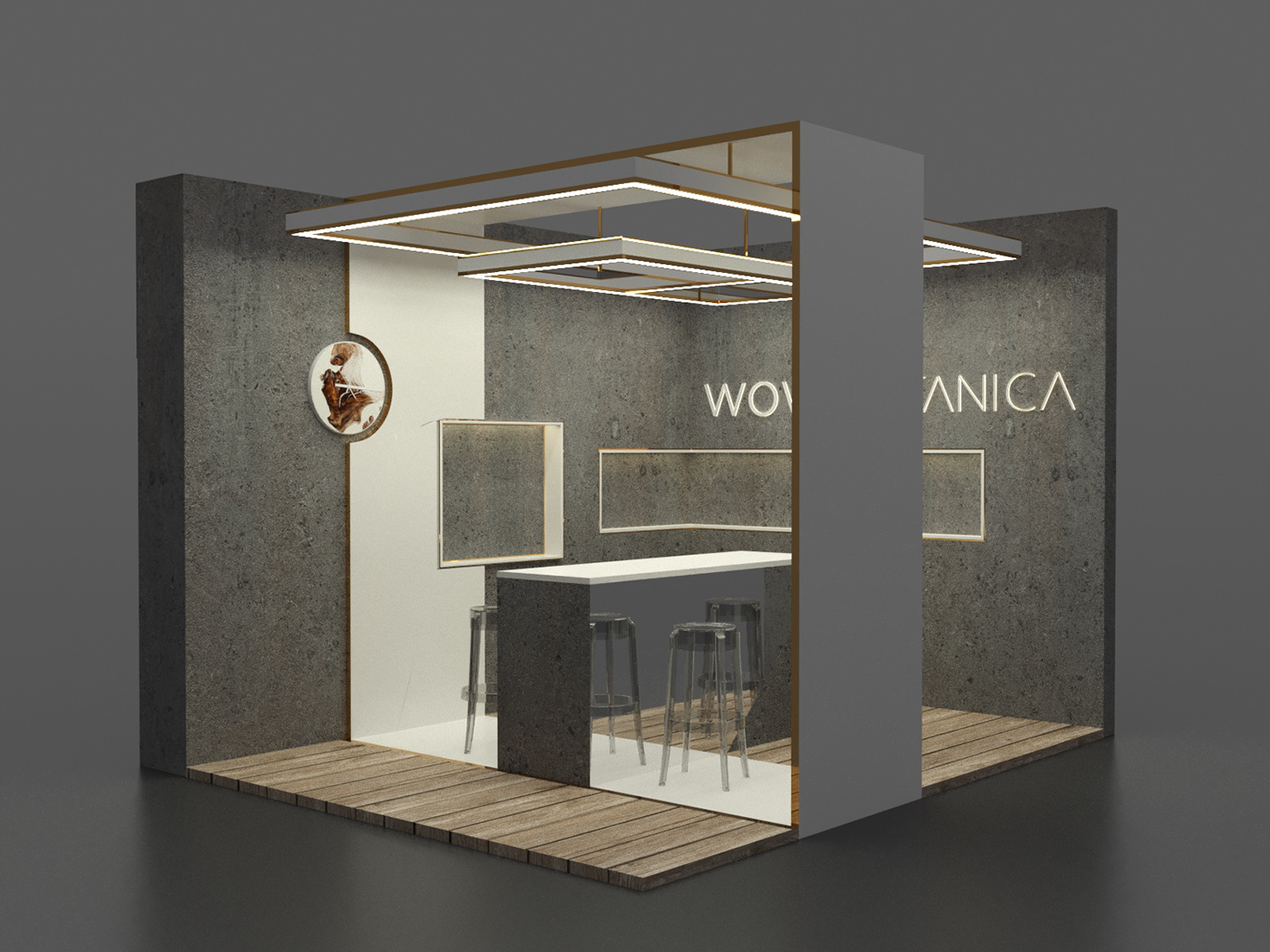 3D 3ds max corona Exhibition Design  exhibition stand Render visualization