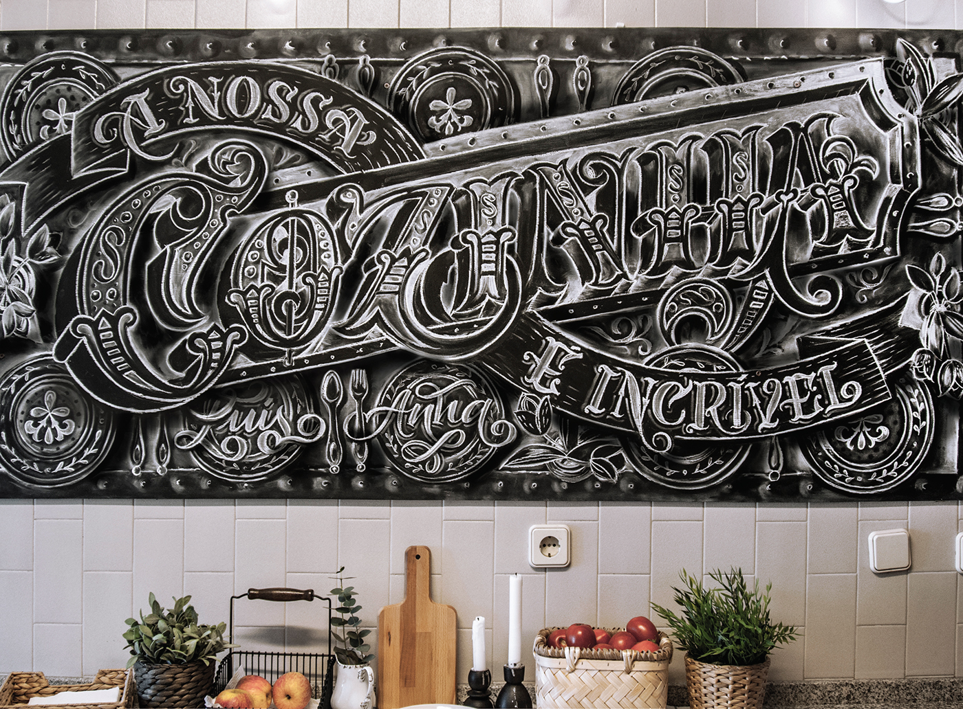 lettering chalk chalkboard lettering porto Portugal artist GIZ Pizzara