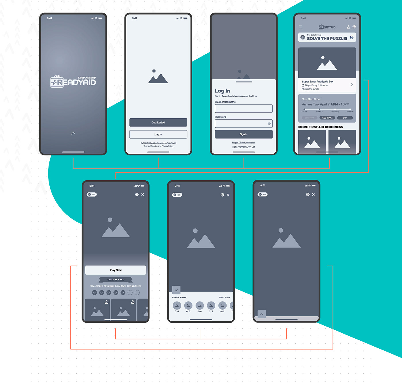 Case Study ux UI/UX Mobile app portfolio first aid subscription