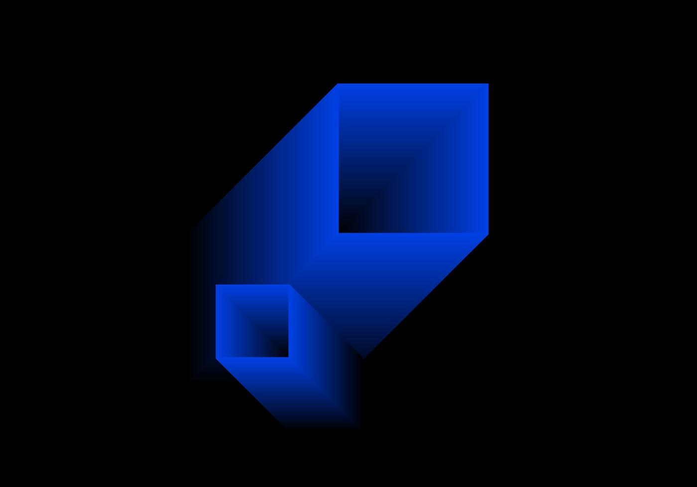 abctract artwork blue gradient graphic Icon Keyvisual object symbol