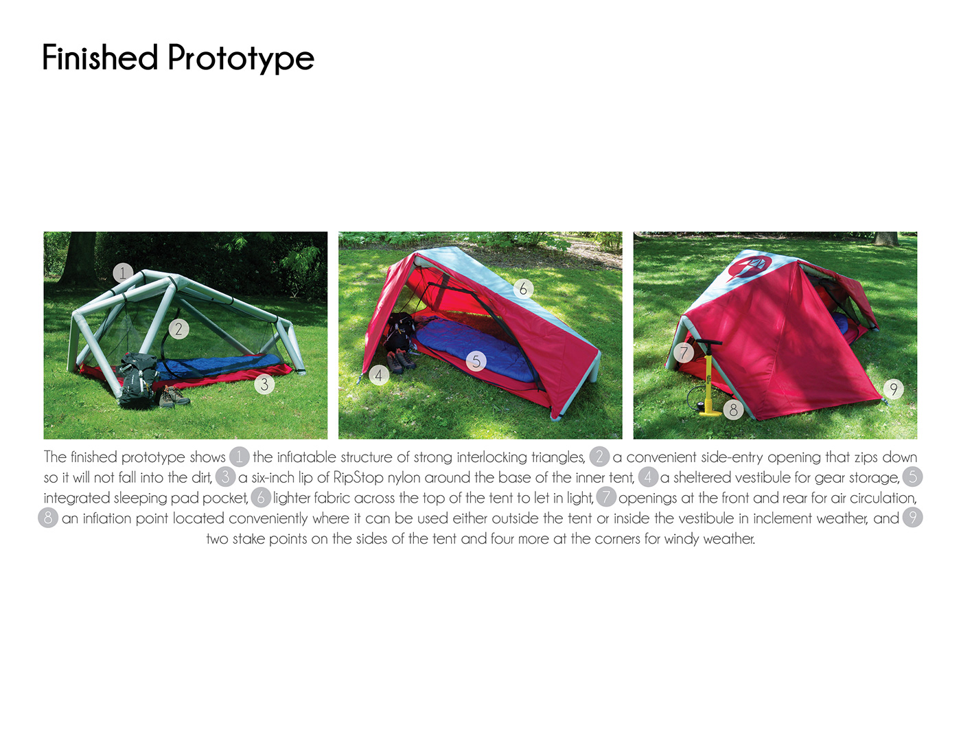 industrial design  inflatable tent Outdoor Gear product design  soft goods Tent Design