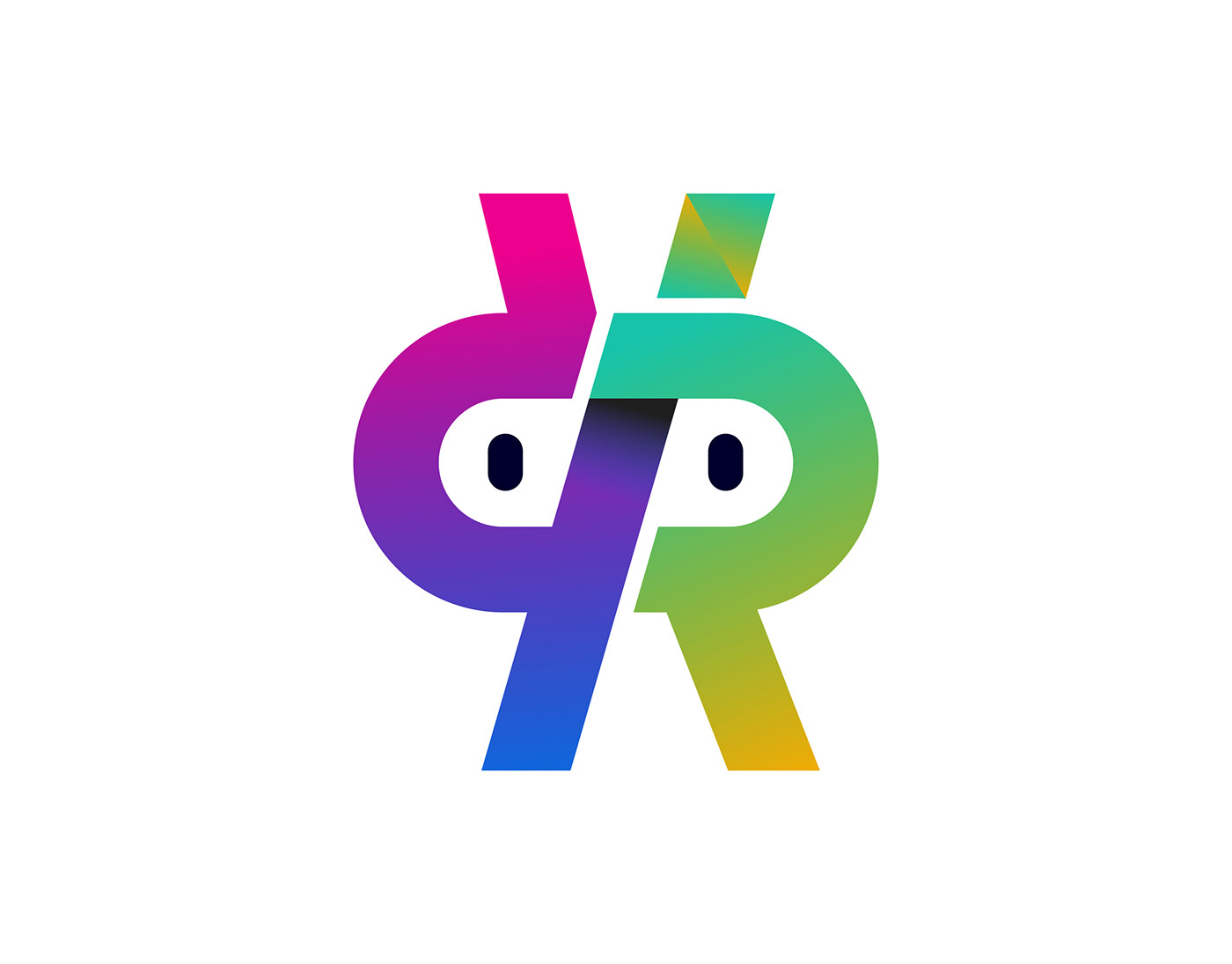 vect plus Logo Design logo logofolio Modern Logo brand identity design Letter R Robot
