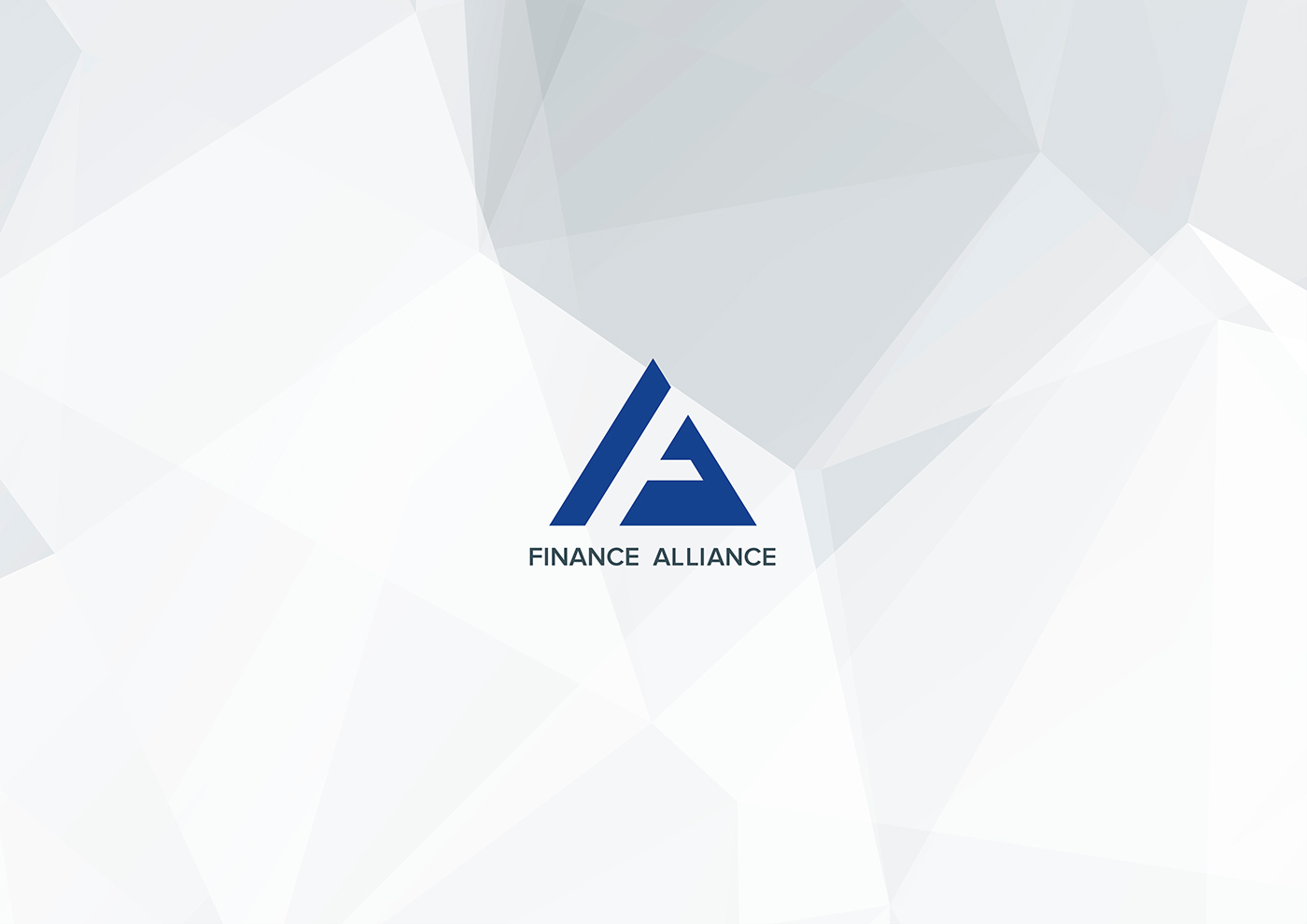 triangle Logotype Finance logotype blue