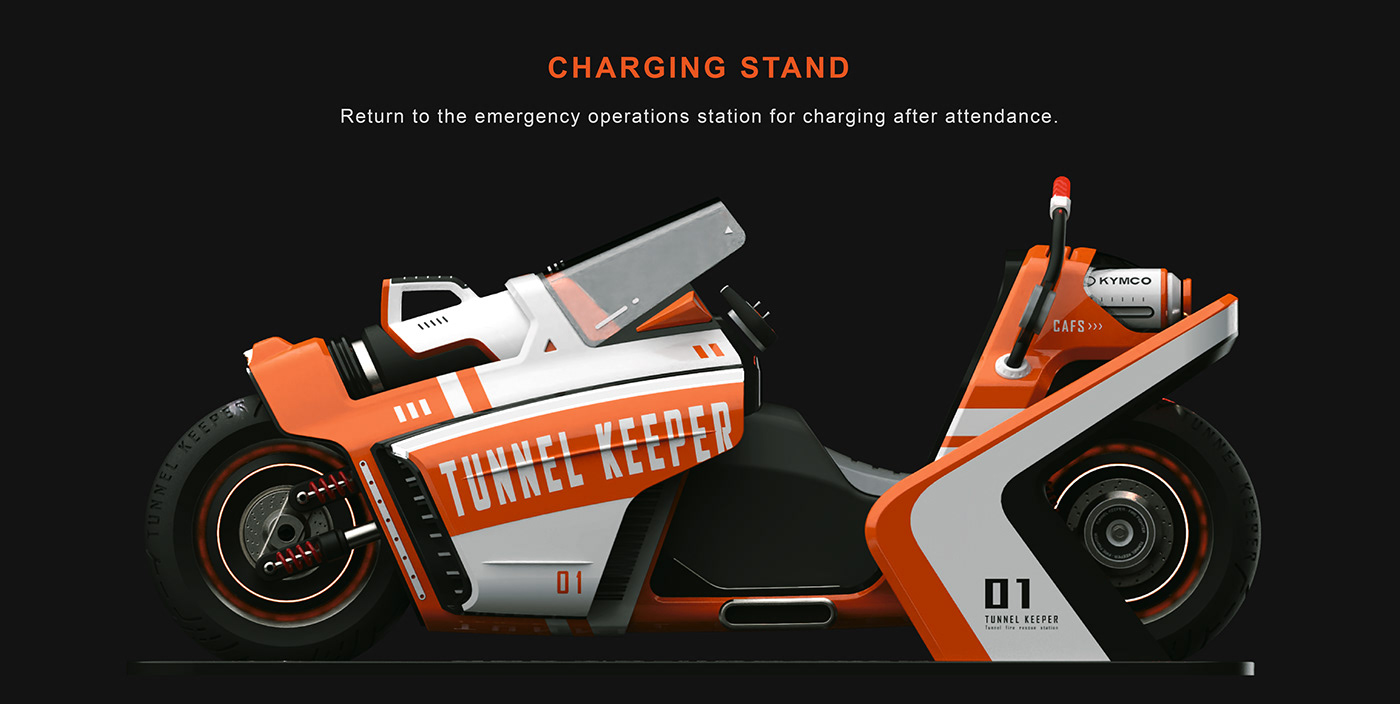 design electric motorcycle Fire Fighting product design  rescue transportation Transportation Design 救援 機車設計 消防