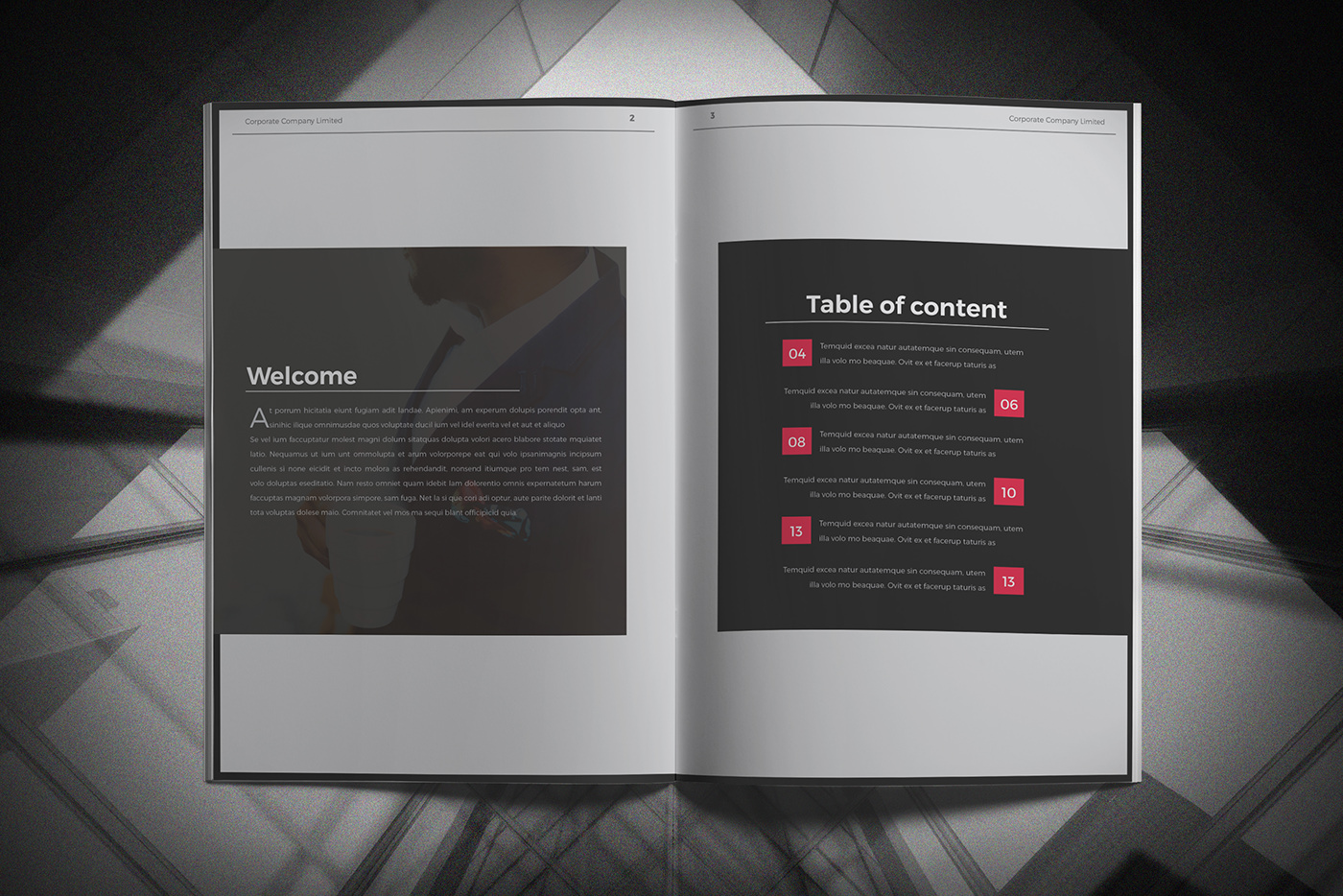 brochure Mockup corporate business free page 16 page