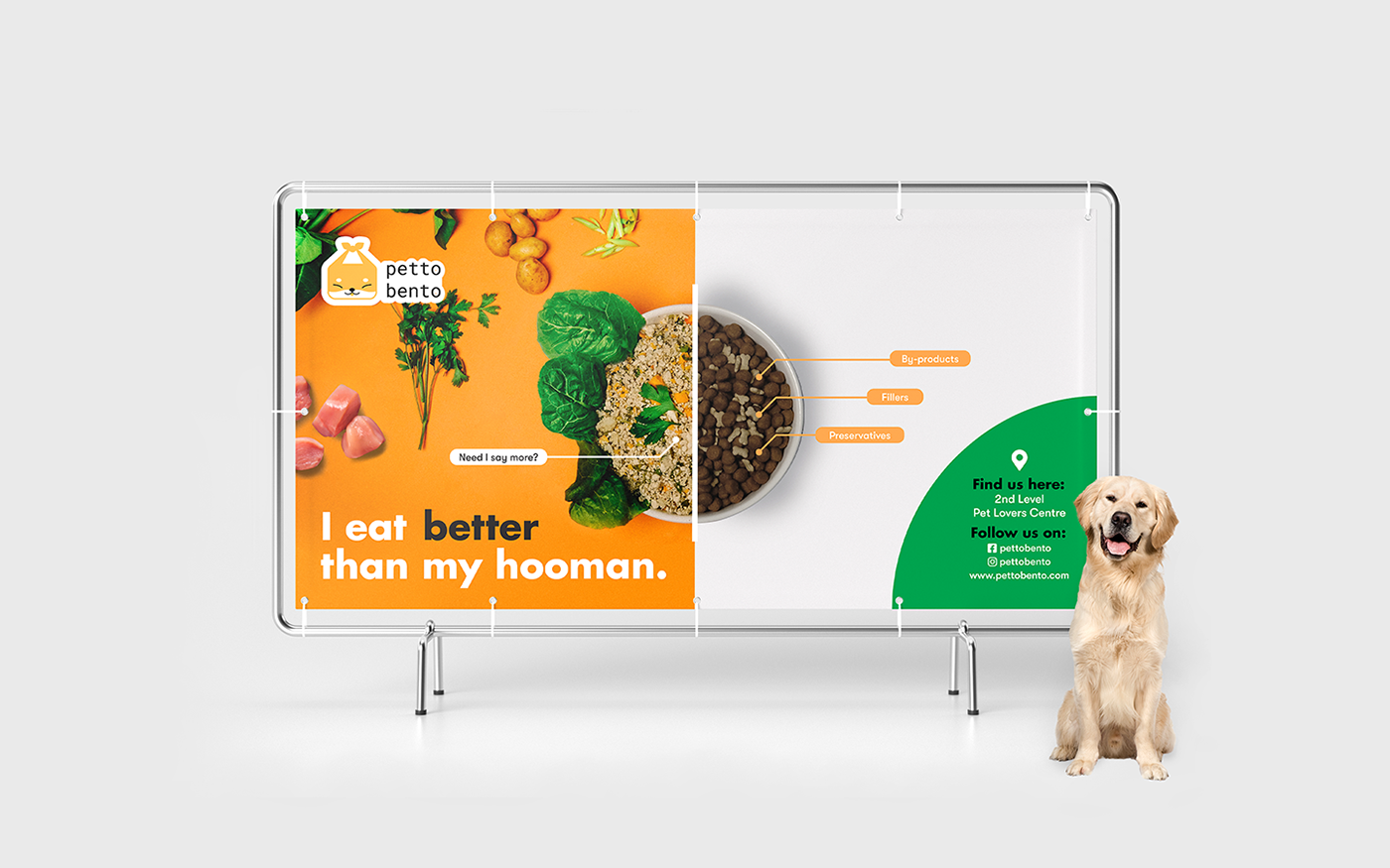 brand identity branding  Cat DisjointedStudio dog dog food logo pet food PettoBento puppy