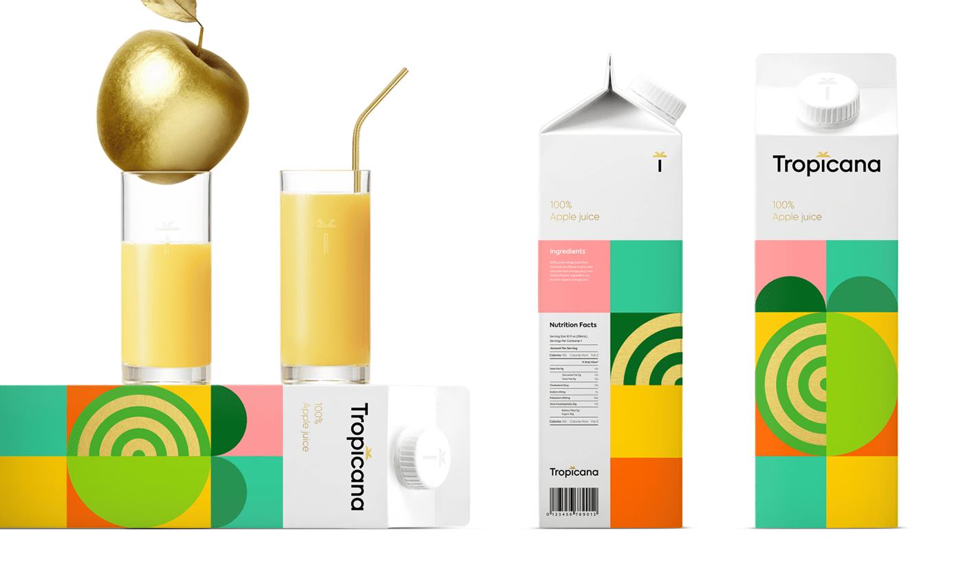 Tropicana juice package branding  concept berik yergaliyev almaty kazakhstan