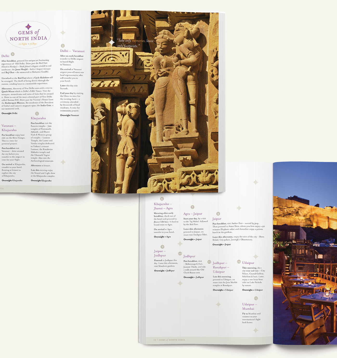 Adobe Portfolio India Travel hitesh Singha brochure luxury kitsch indian MICA motif traveller eclectic collage