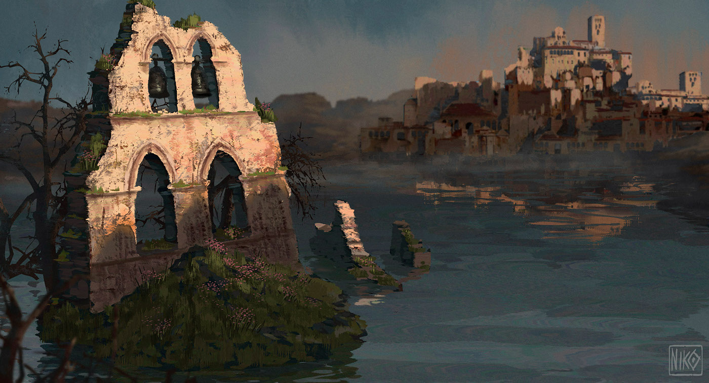 fantasy gamedesign landcapes visualdevelopment design conceptart painting   ruins photoshop