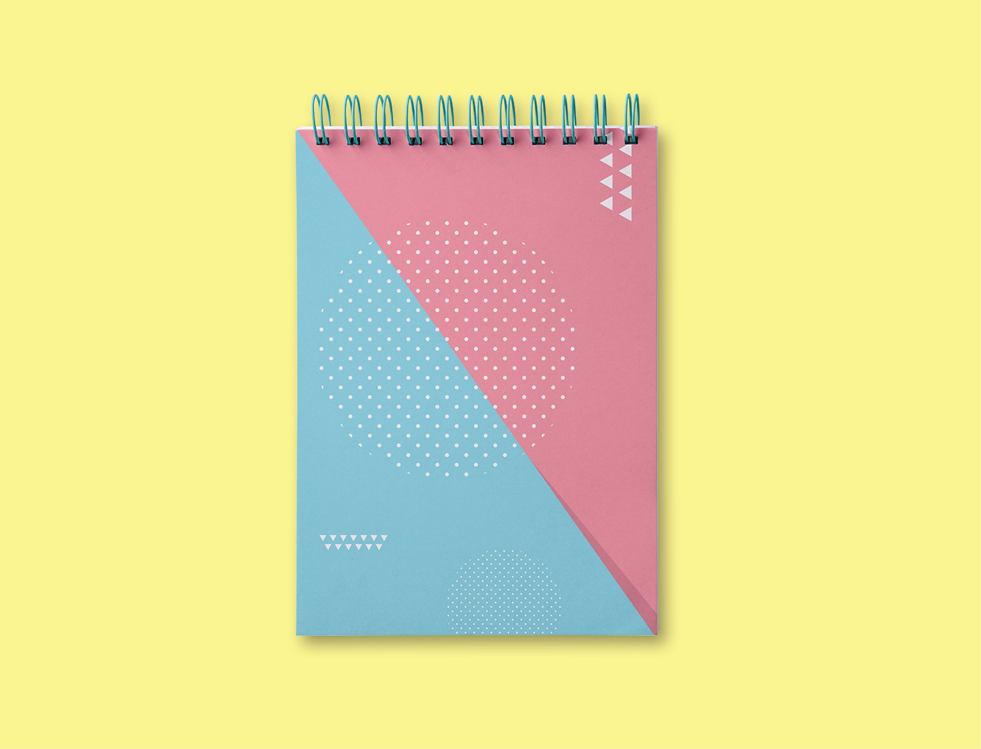 abstract colorful cover design geometric notebook notepad vector