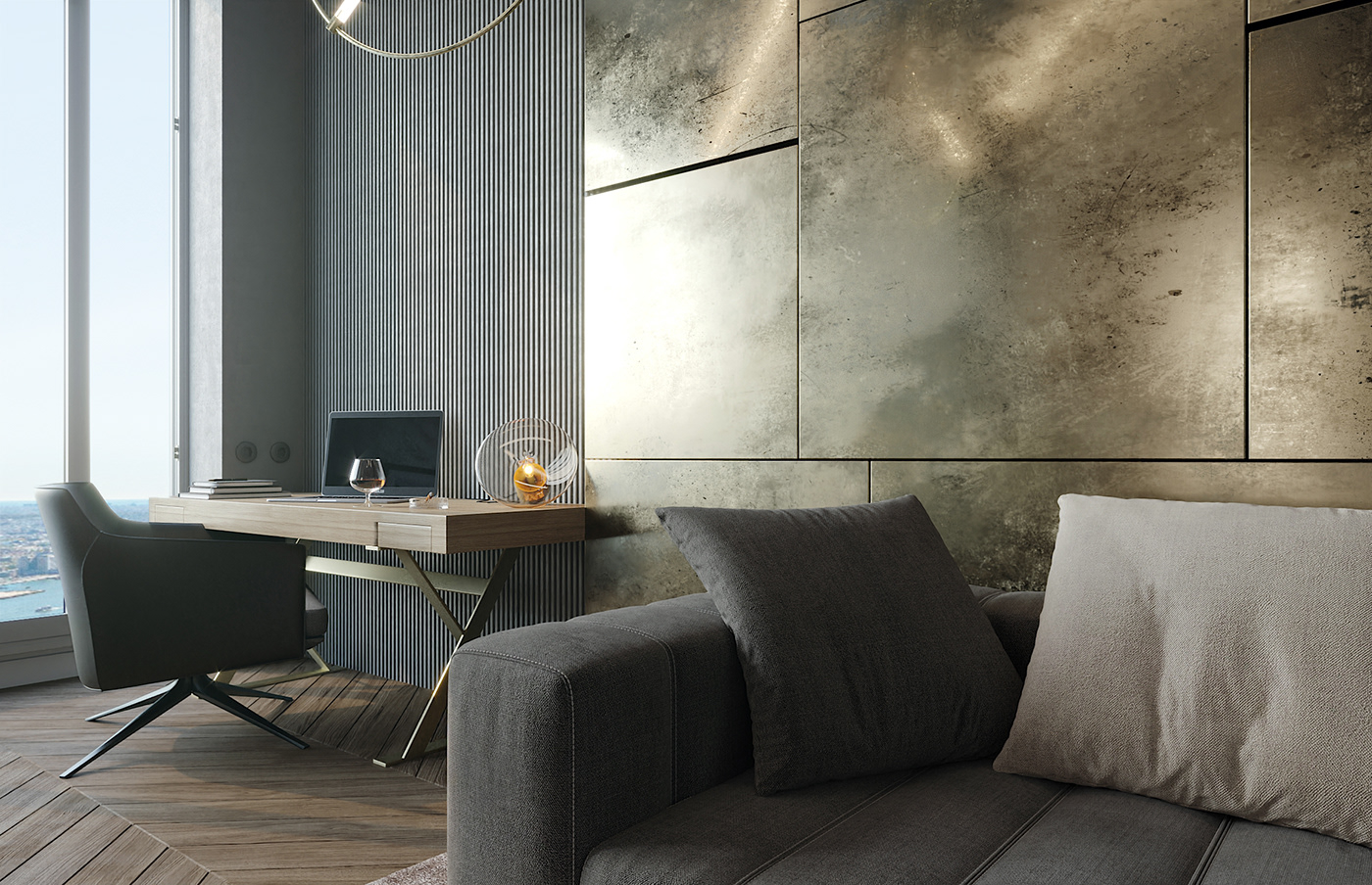 Interior ARCHARCHITECTURE modern premium luxury flat design wood Marble