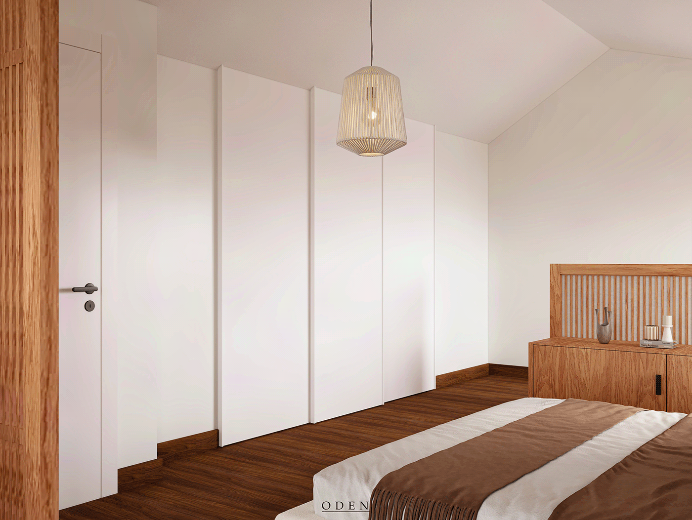 indoor architecture Render visualization interior design  modern 3D 3ds max vray bedroom