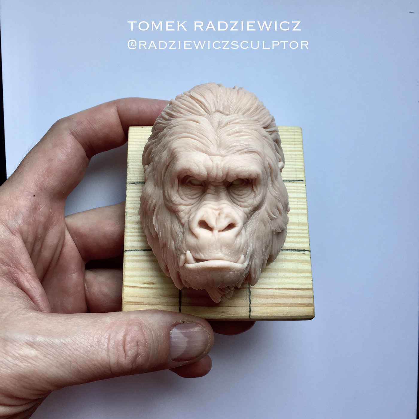Character gorilla sculpture