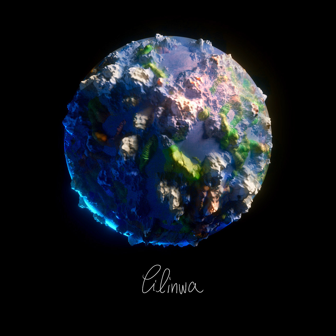 planet universe concept 3d