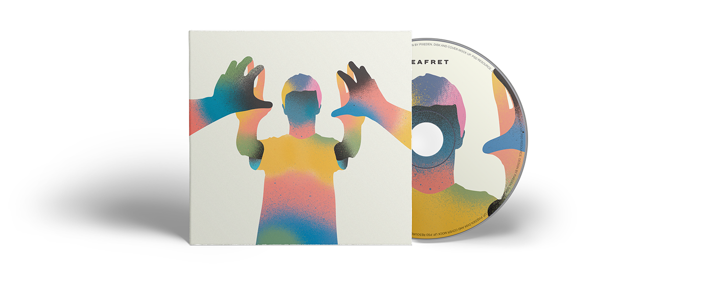 albumcover coverart art colors indie musica thaio seafret cd Capa cover Album songs