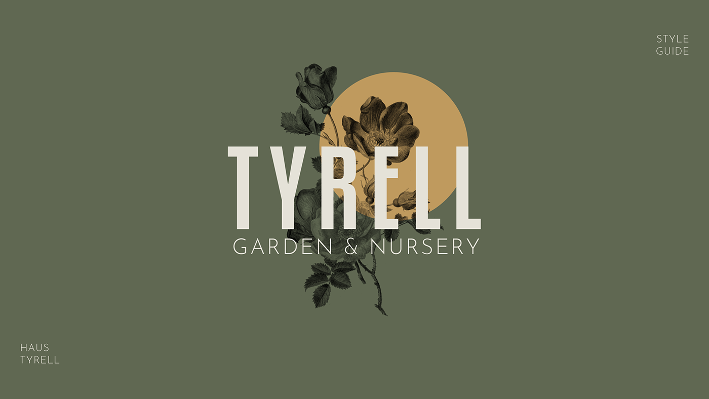 Style Guide branding  garden nursery logo brand guide