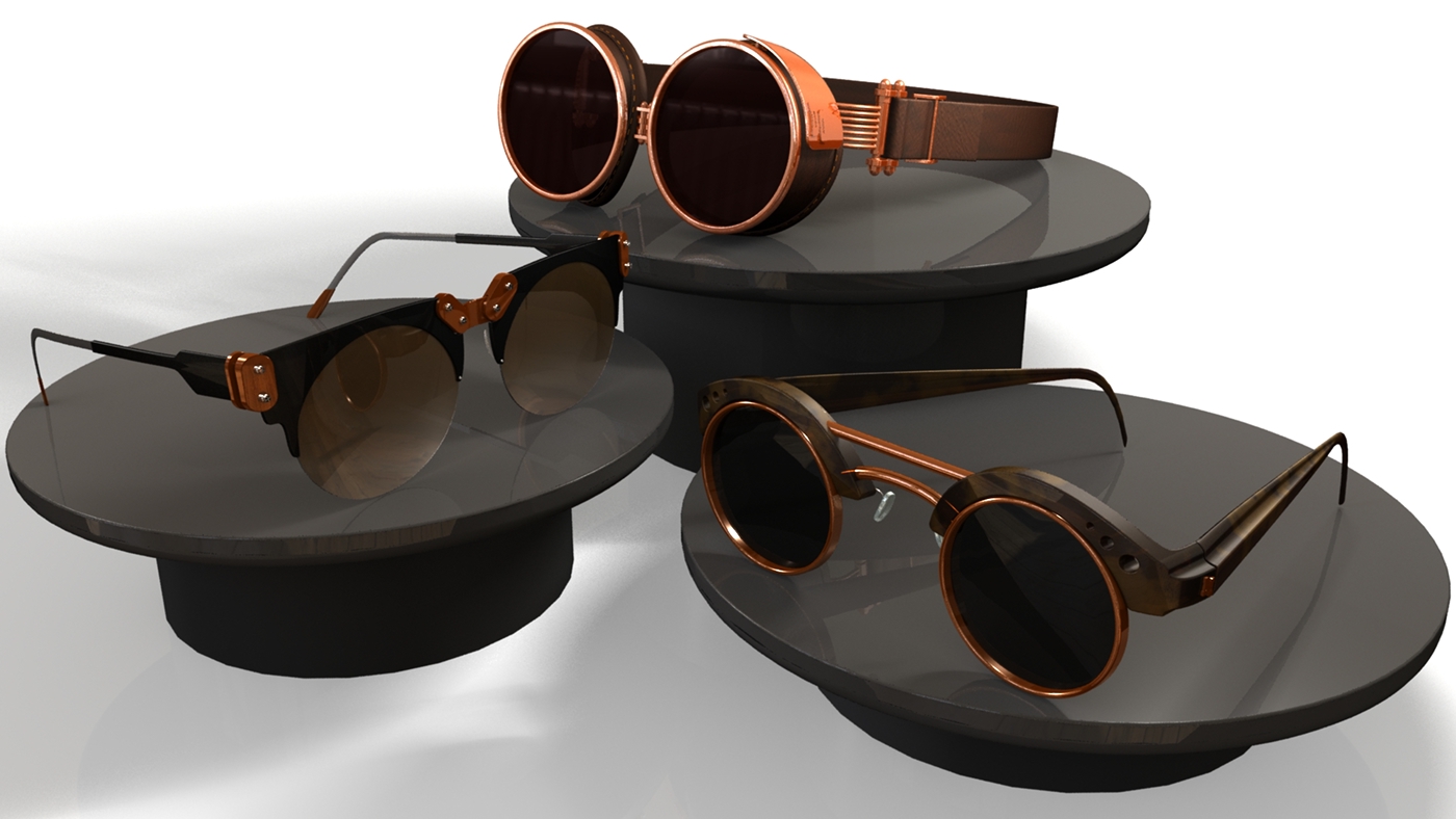 visualization Maya Sunglasses STEAMPUNK Dare Devil Design DDD