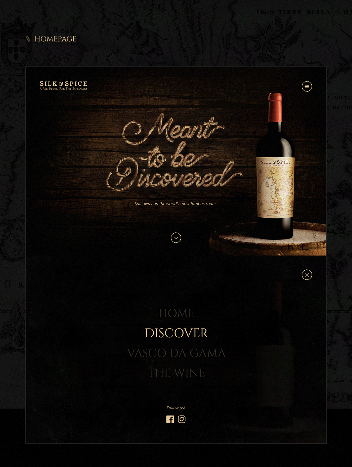 Webdesign design graphic design  wine social media