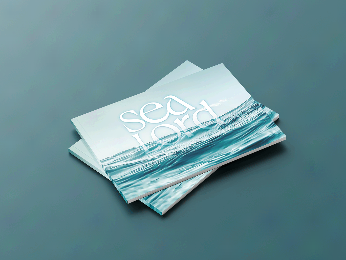 design real estate brochure marketing   Broucher Design blue sea Ocean real estate brochure